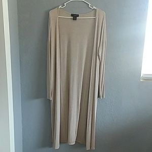 Tan cardigan- long